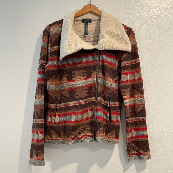 Ralph Lauren Jackets & Blazers - Ralph Lauren Aztec Faux Sherpa Jacket